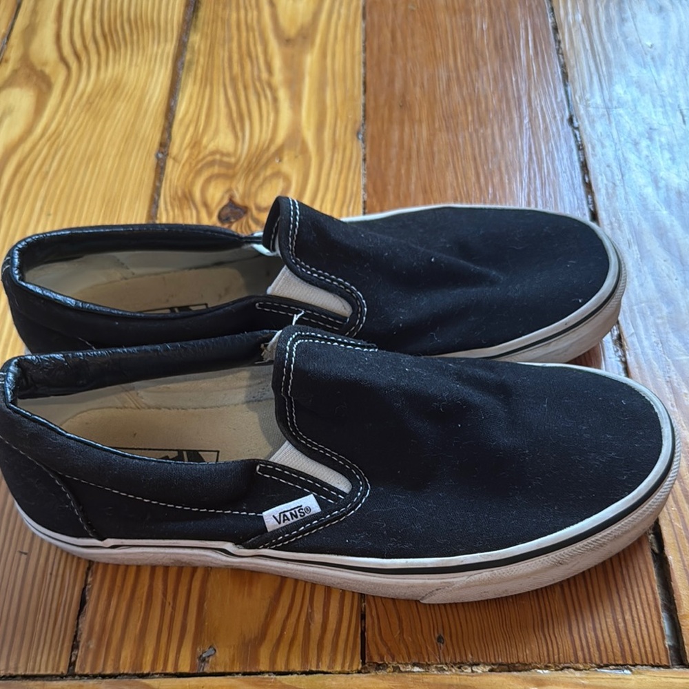 Vans Black Slip-On Sneakers